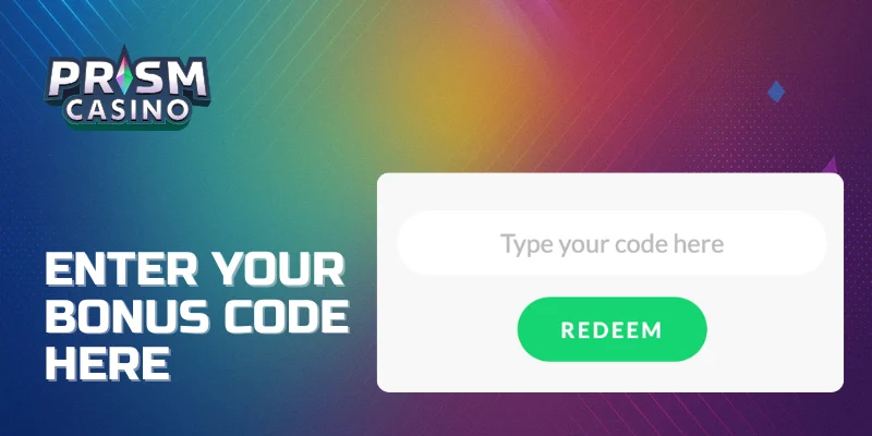 Enter your bonus code here