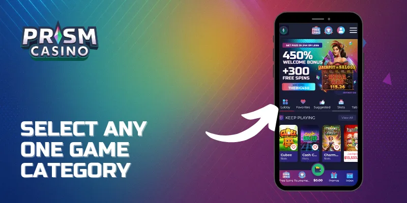 Select any one game category.