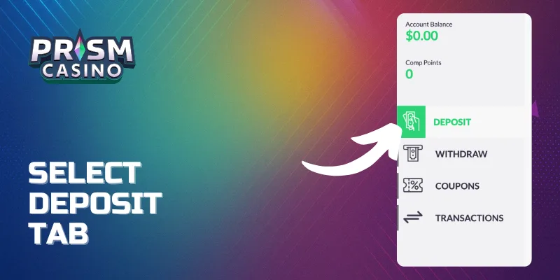 Select deposit tab